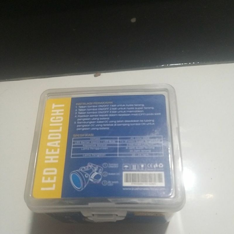 senter kepala PUSH ON