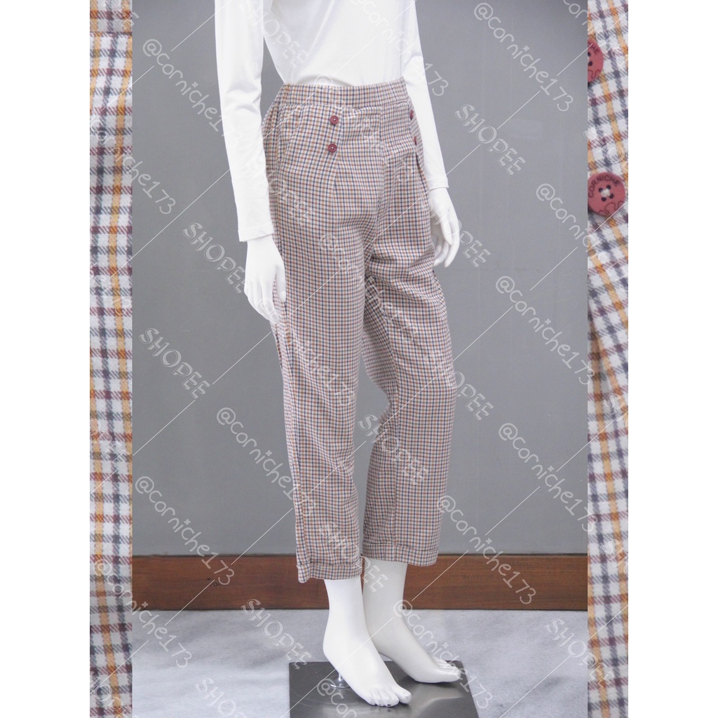 Corniche Marlyn Button Pants Krem - TH90331