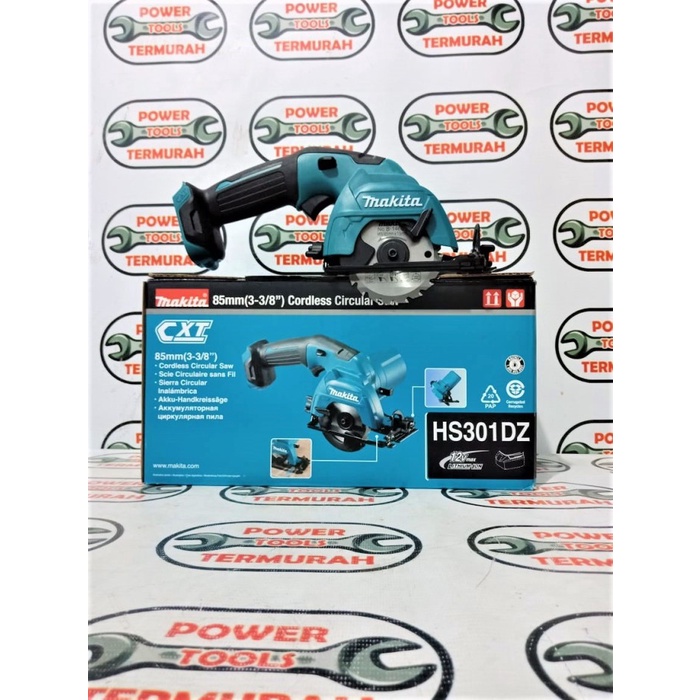 MAKITA Cordless 12V Circular Saw HS 301 Gergaji Kayu Baterai HS301DZ