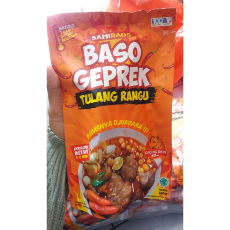 

Baso geprek tulang rangu