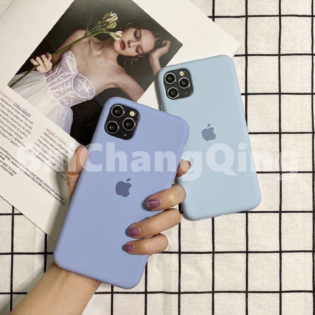 Casing Case Motif Langit Biru/Hijau/Biru/Ice Sea/Lilac Untuk Iphone 11 Pro Max 6 6s 7 8 Plus Xr Xs Max