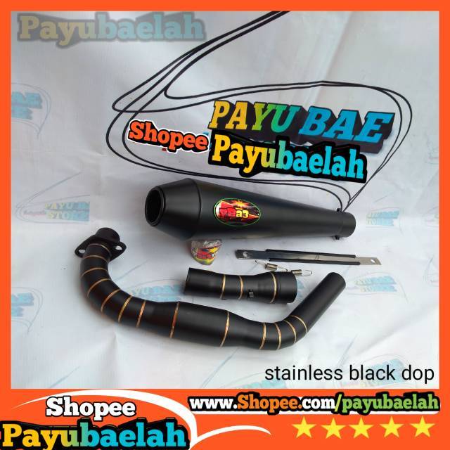 Knalpot motor japstyle custom retro cafe racer Megapro old glpro gl pro max Tiger cb100 black leher 