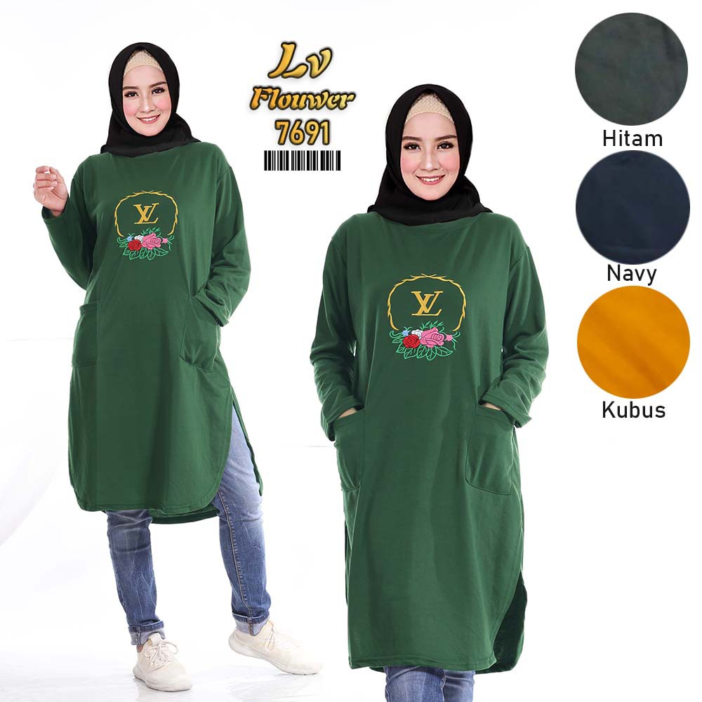 Tunik Jumbo Lv Flower