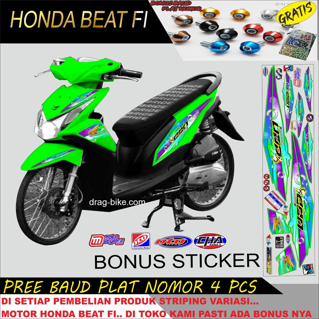 STRIPING VARIASI STIKER MOTOR BEAT FI