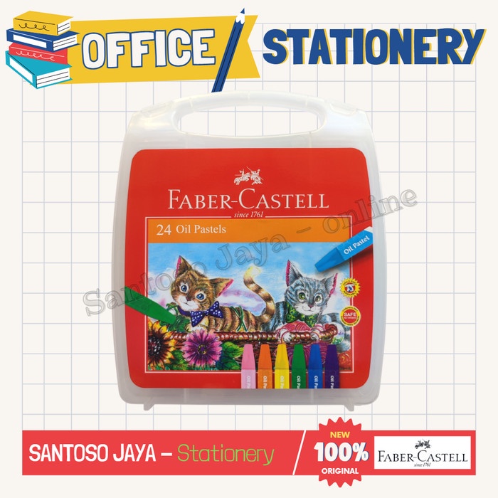 

Crayon FABER CASTELL 24 Warna - Krayon Minyak - Oil Pastel 120065OC