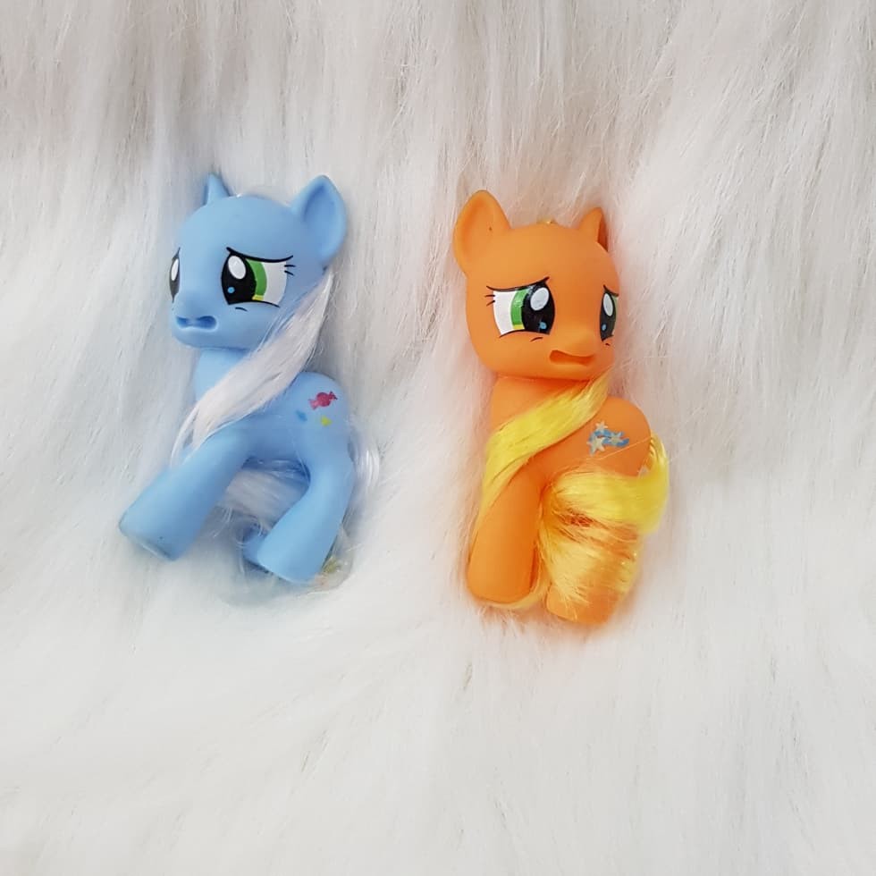 my little pony rubber figure 8cm set 2pcs