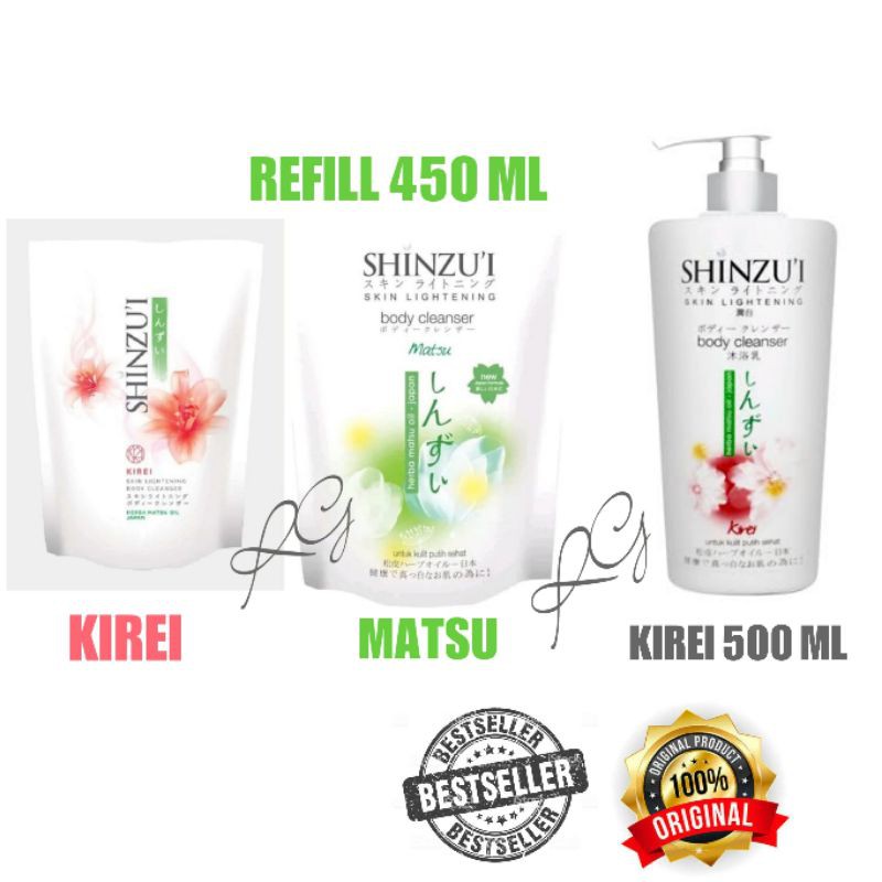 Shinzui Sabun Cair Body Cleanser BOTOL 500 ML IIIII SHINZUI REFILL 420