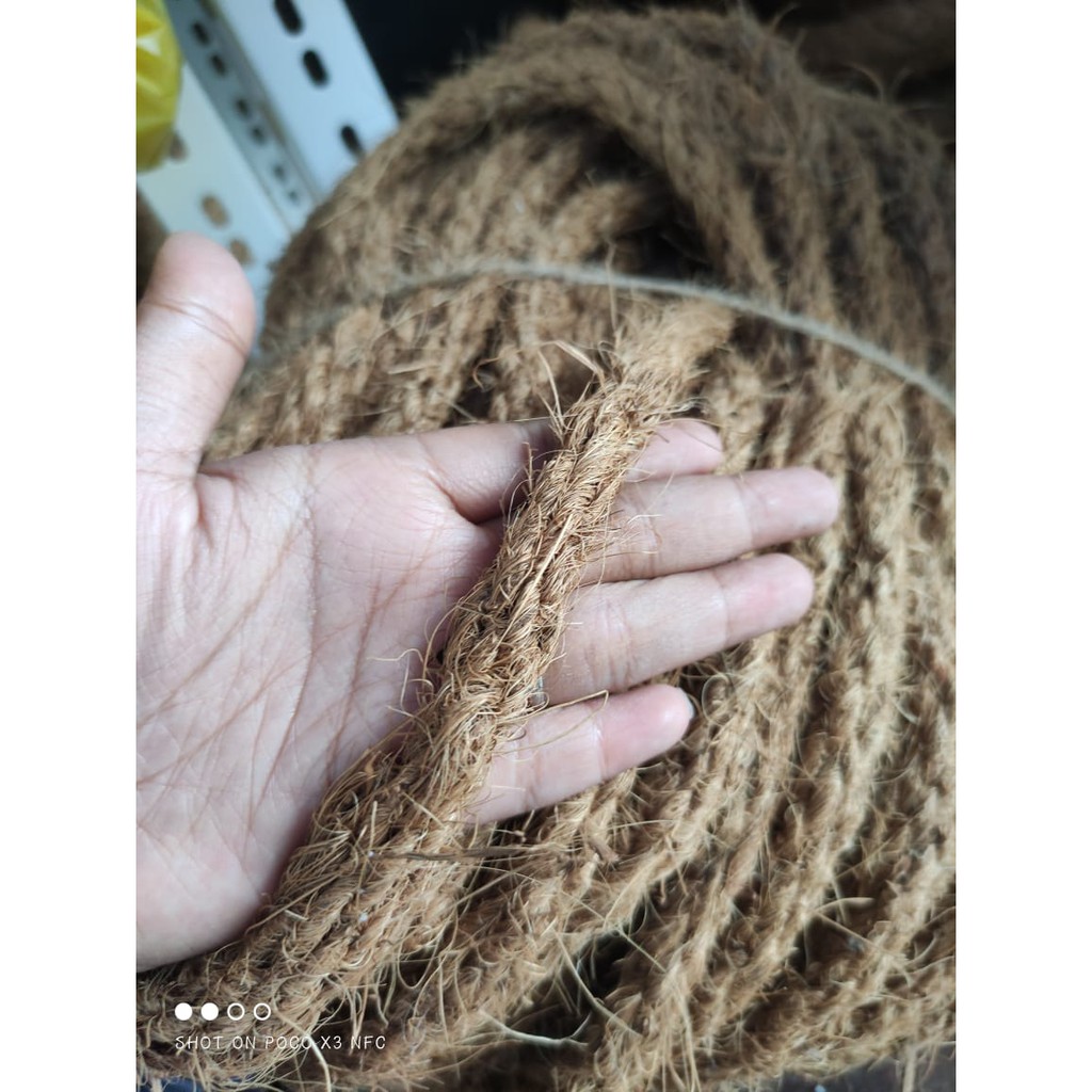 READY SIAP KIRIM TALI SABUT KELAPA COCOFIBER 10MM METERAN