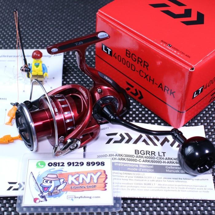 reel daiwa bg rr lt 4000 magsealed rell katrol spinning merah delima 88 joran