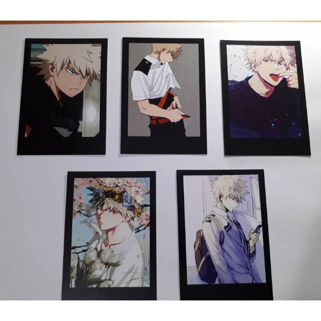 Polaroid anime boku no hero academia bakugou katsuki