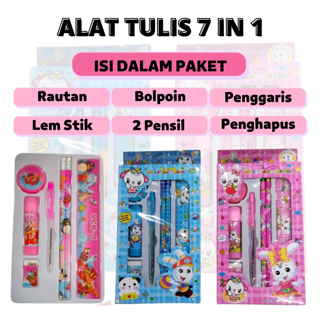 

SET ALAT TULIS SEKOLAH 7 IN 1 MOTIF KARAKTER