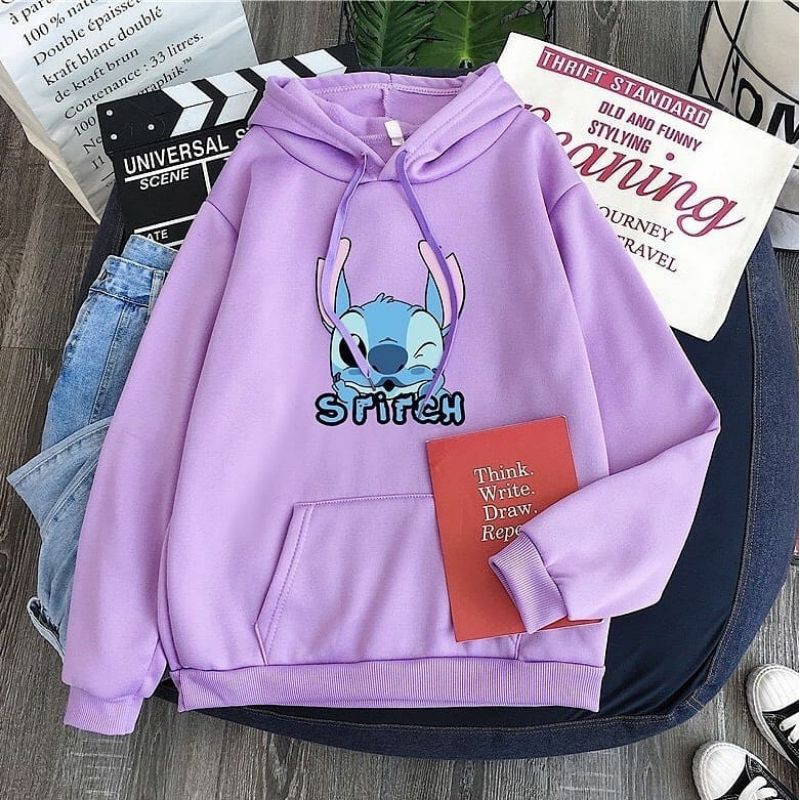 HOODIE WANITA STICH - HOODIE WANITA LUCU KEREN TEBAL TERBARU*