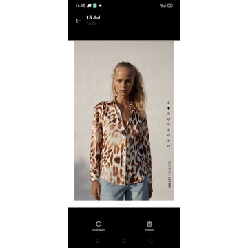 ZARA PRINTED LEOPARD SHIRT NEW