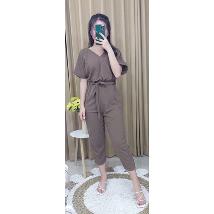 Jumpsuit Wanita Overall jumpsuit wanita Jumpsuit polos 7/8