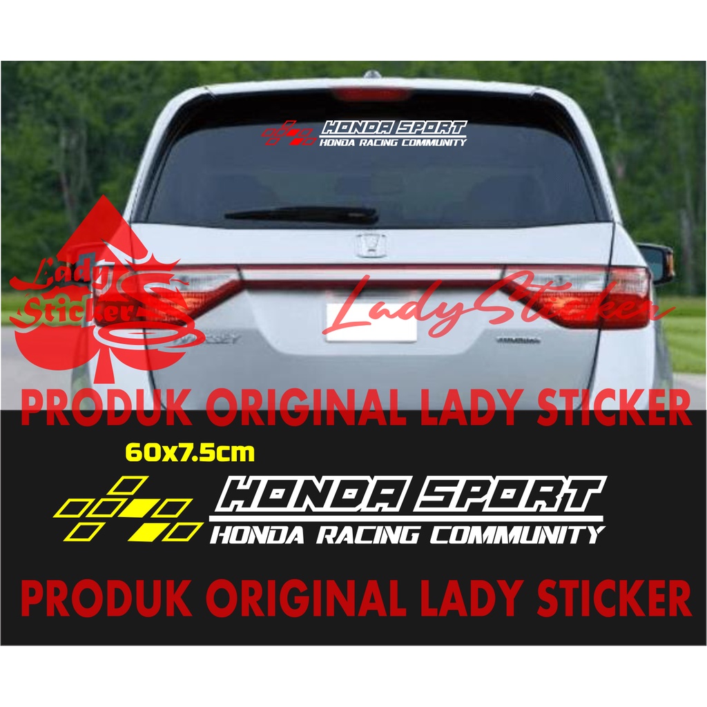 STICKER KACA MOBIL HONDA FREED STICKER STIKER KACA BELAKANG MOBIL HONDA JAZZ BRIO MOBILIO CIVIC TYPE