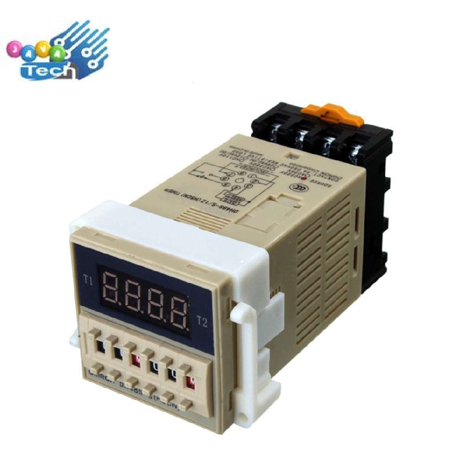 Programmable Relay Delay Double Timer AC 220V 5A DH48S-S