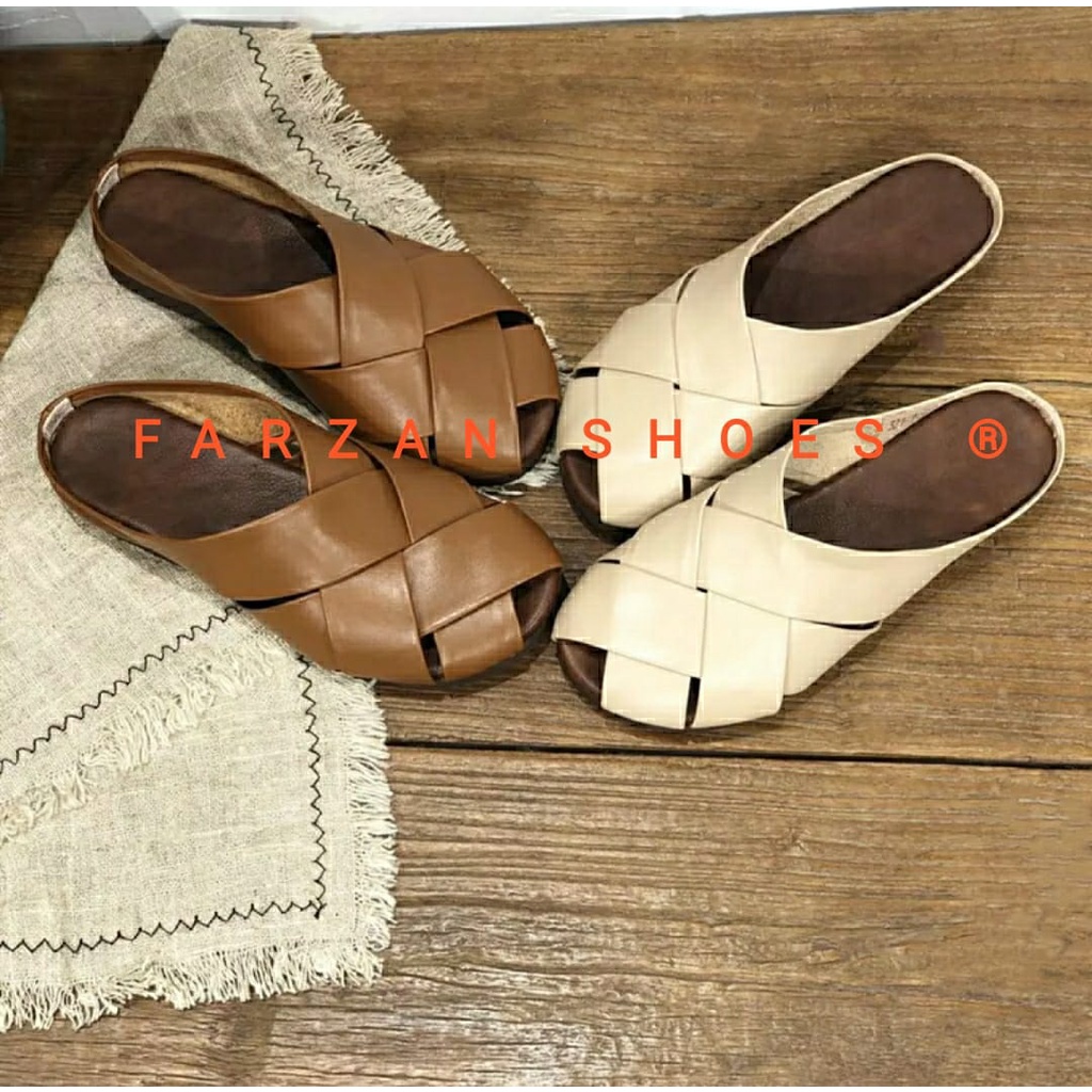 COD VIRAL NEW ARIVAL SANDAL SLIP ON WANITA KOREA STYLE MWN 03 SERBASHOES