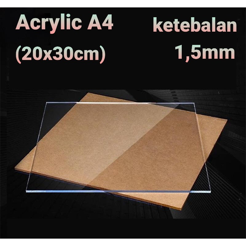 

RESTOCK Akrilik Clear lembaran A3 1.5mm Grosir