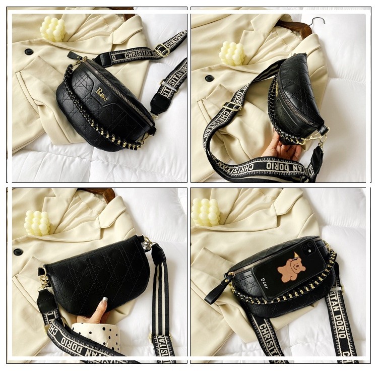 TAS IMPORT SELEMPANG KULIT WANITA WAIST BAG PREMIUM DADA BUENDIA KEKINIAN FASHION KOREA MURAH BATAM