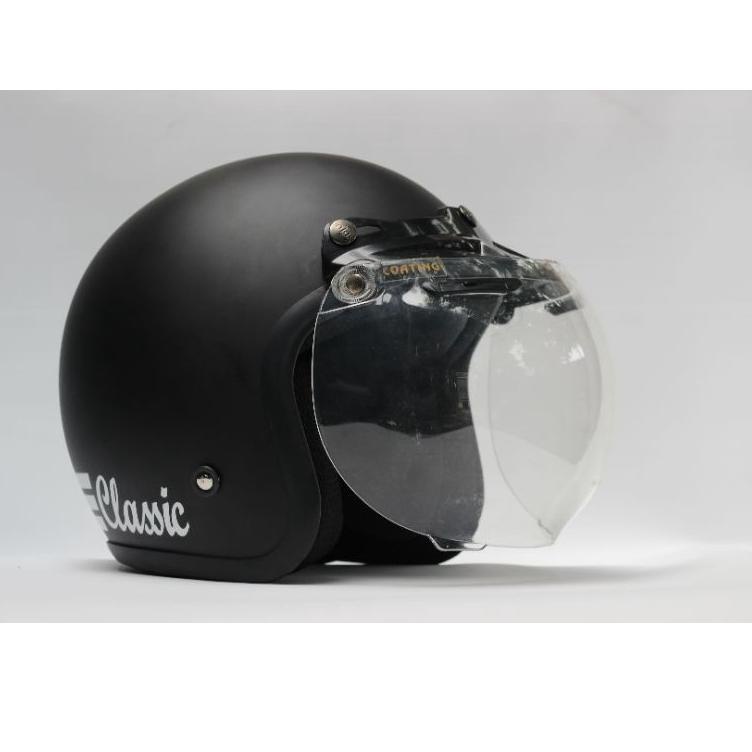 HELM BOGO ORIGINAL DEWASA CLASSIC HITAM DOFF HELEM BOGO SNI HELM MOTOR ASLI 3A6
