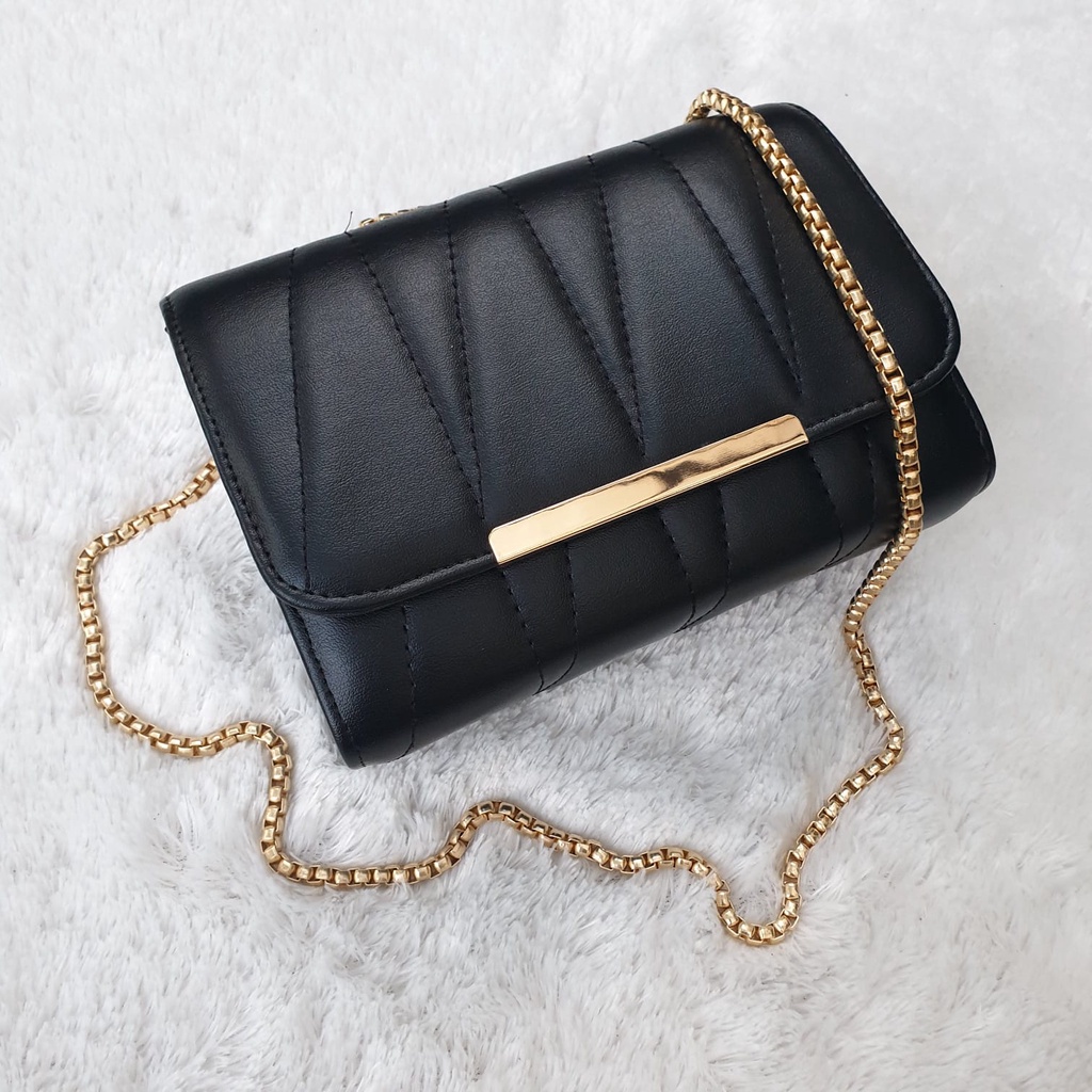 GLOW Glory +Free Box Tas Selempang Wanita Tali Rantai Premium Slingbag Perempuan 7061