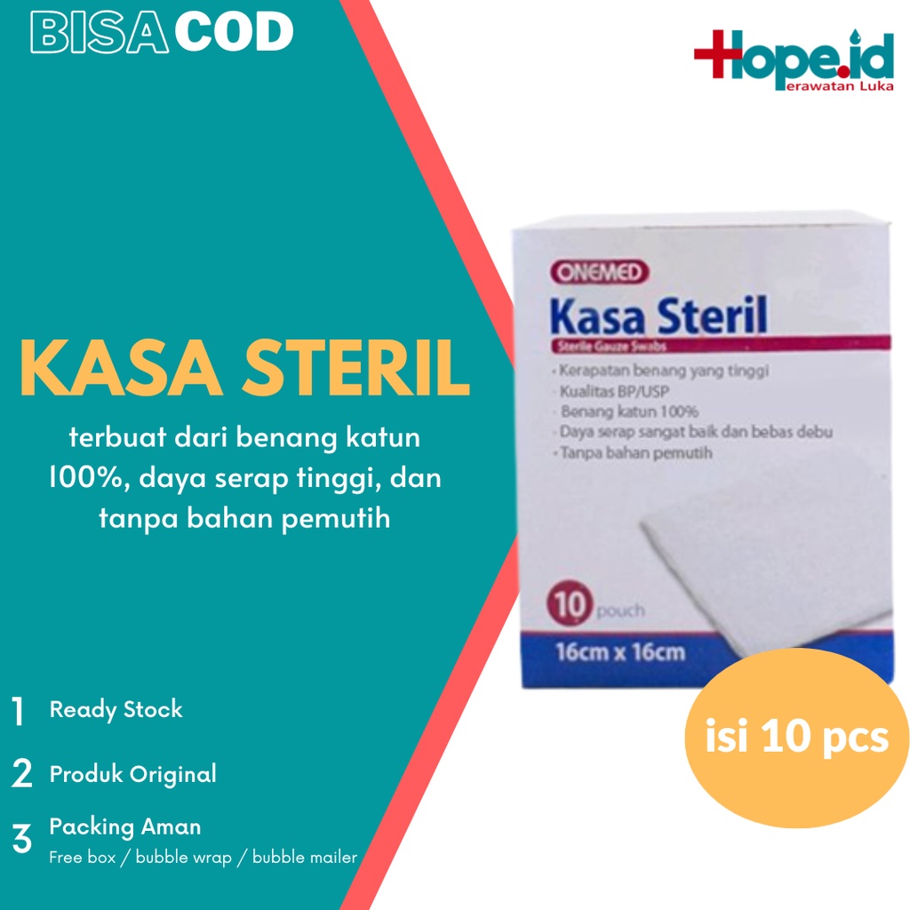 Kasa Steril Onemed Isi 10 pcs