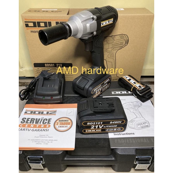 Impact Wrench Bor Cordless Drill 21V Bd501 Doliz (Makita/Dewalt/Bosch)