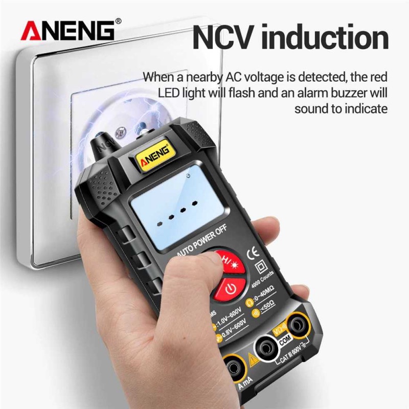 Multimeter Digital True RMS  Multitester Arus Akurat Voltage Tester ANM1