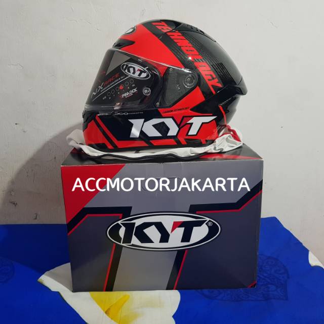 KYT NX RACE Carbon Red Black Limited Edition SNI | Original KYT 100%