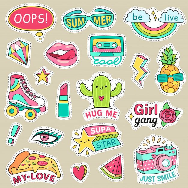 

1 Set Stiker Lucu Tema Bervariasi (No Cutting)