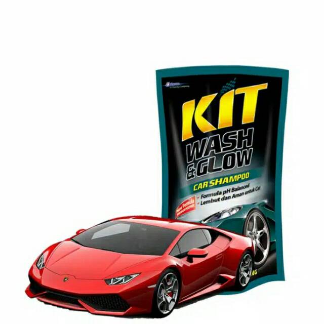 KIT Mobil Shampoo Wash &amp; Glow Cuci Mobil Sabun Mobil Car Wash