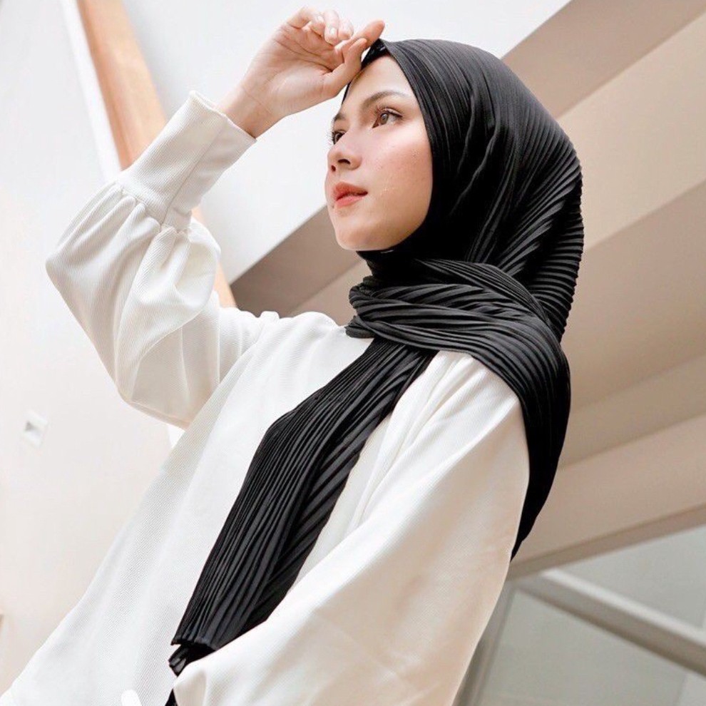 HIJAB PASMINA FULL PLISKET / PASHMINA PLISKET / KERUDUNG JILBAB PLISKET FULL