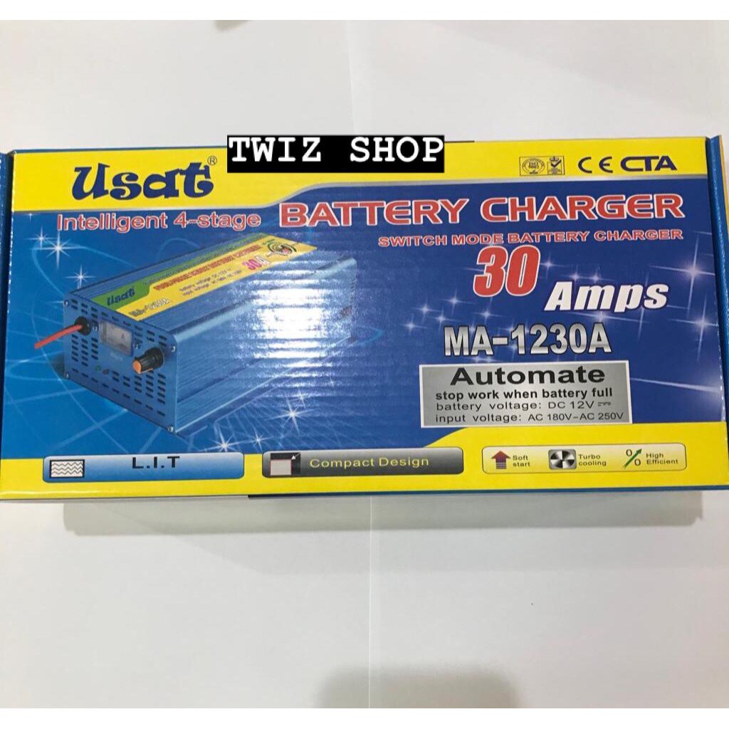 Charger Aki 12V 30A USAT