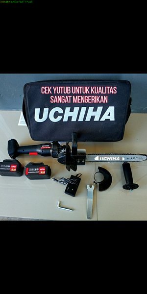 mesin gerinda baterai cordless chain saw mini senso uchiha