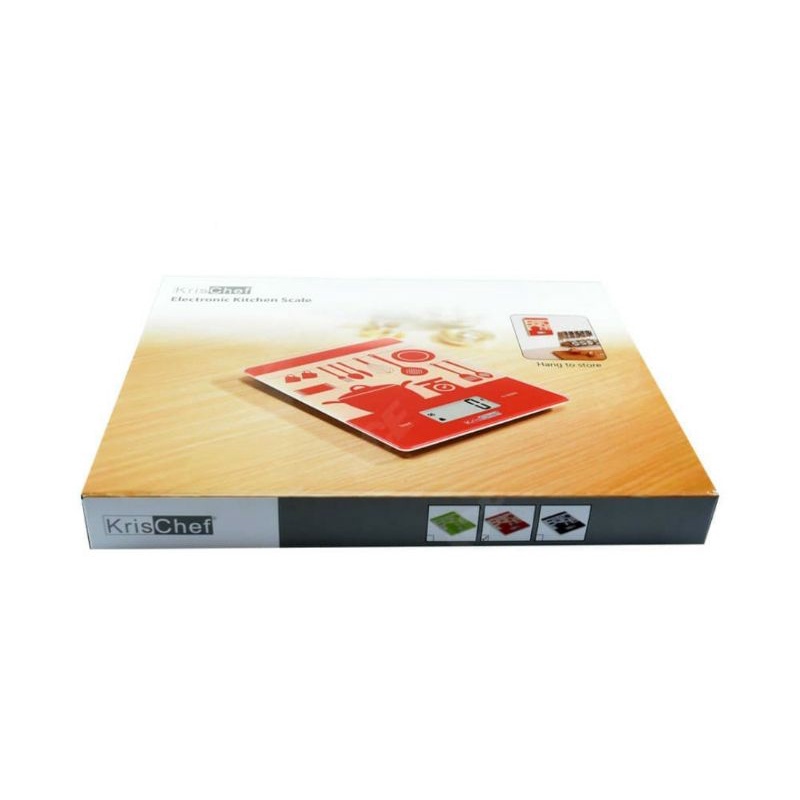 KRISCHEF TIMBANGAN DAPUR MAKANAN DIGITAL 5KG/ACE ELECTRONIC KITCHEN SCALE 5KG RED/ACE TIMBANGAN KUE