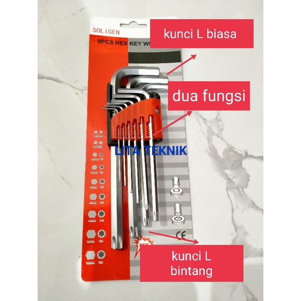 Kunci L soligen kombinasi B02