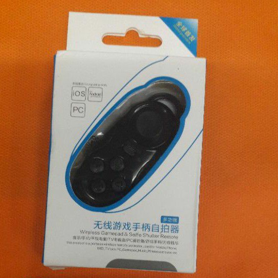 Wireless Gamepad Pengontrol Bluetooth Remote Selfie Trigger untuk iOS Android VR Black