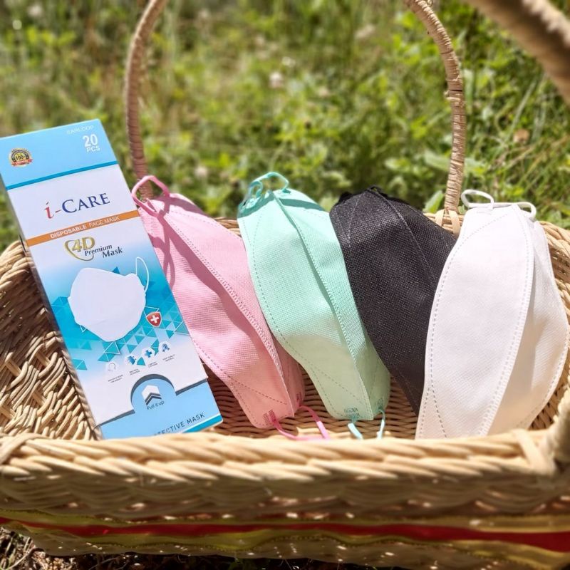 I-Care Masker Kf94 4D Premium model Evo Stereoscopic Fish Pokana isi 20