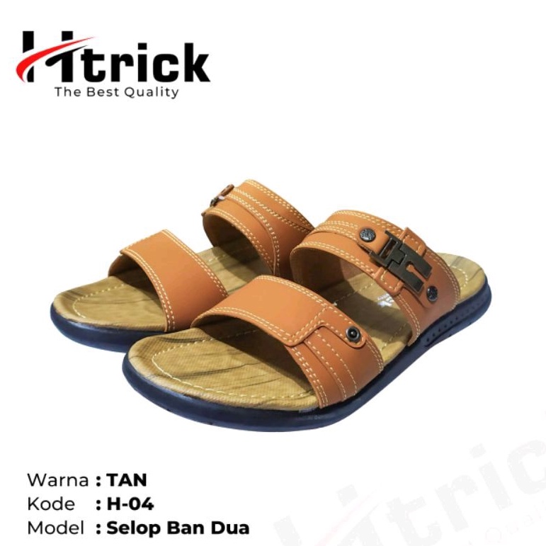 sandal pria / sendal pria casual Original H-trick 02 sandal kulit