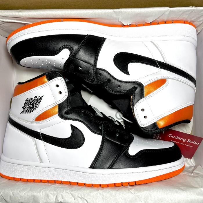 Termurah - Nike Air Jordan 1 Retro High Electro Orange 100% Original Material - Promo