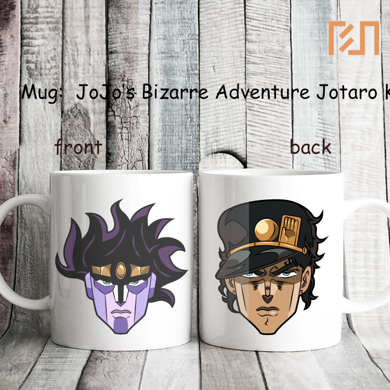 Mug JoJo's Bizarre Adventure Jotaro Kujo and Star Platinum Icon