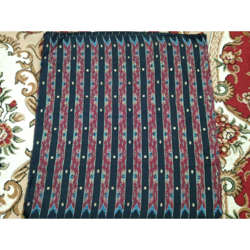 Tenun Palembang Bahan Blongket Tabur Emas Katun (motif es lilin)