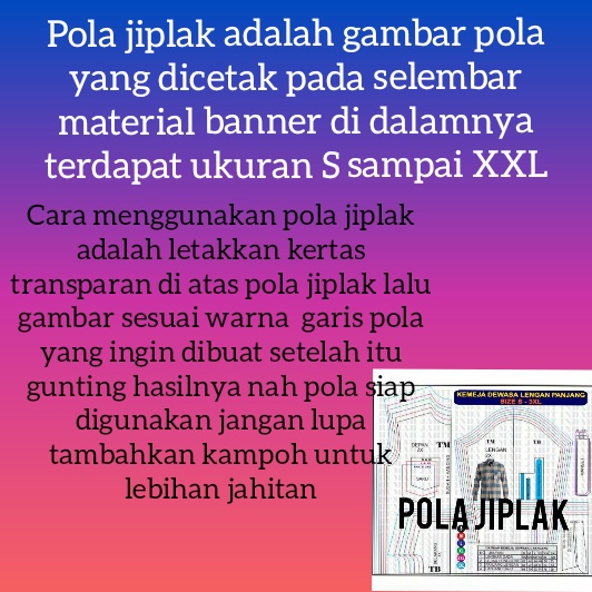Nobira98 Pola Jiplak Pola Pola Baju Pola Tunik Anak Kk 2-16Th