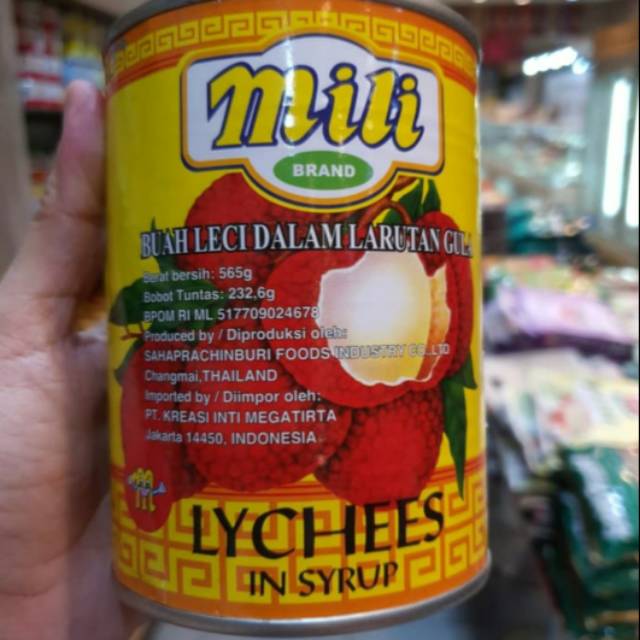

Mili Brands Lychees 505gr x 12 Cans
