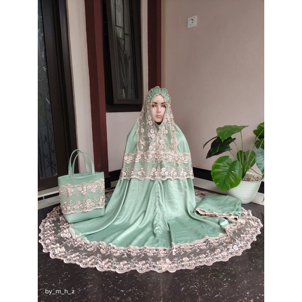 Mukena Zulfa Mix Tulle Rempel Cantik