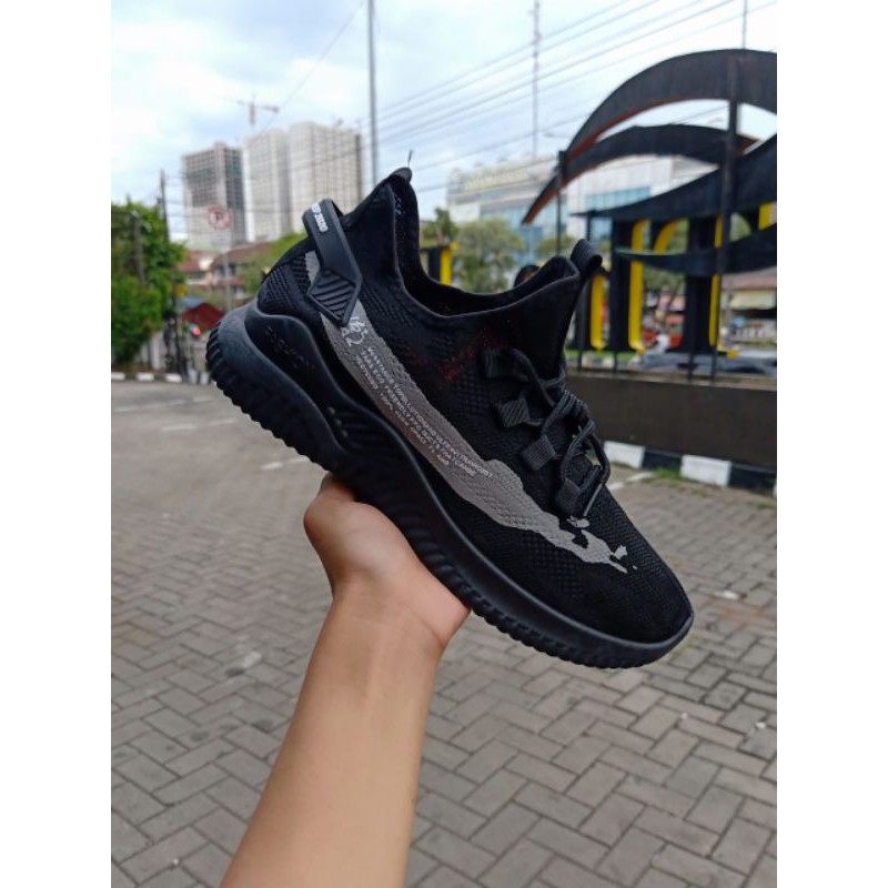 sepatu rajut pria tali