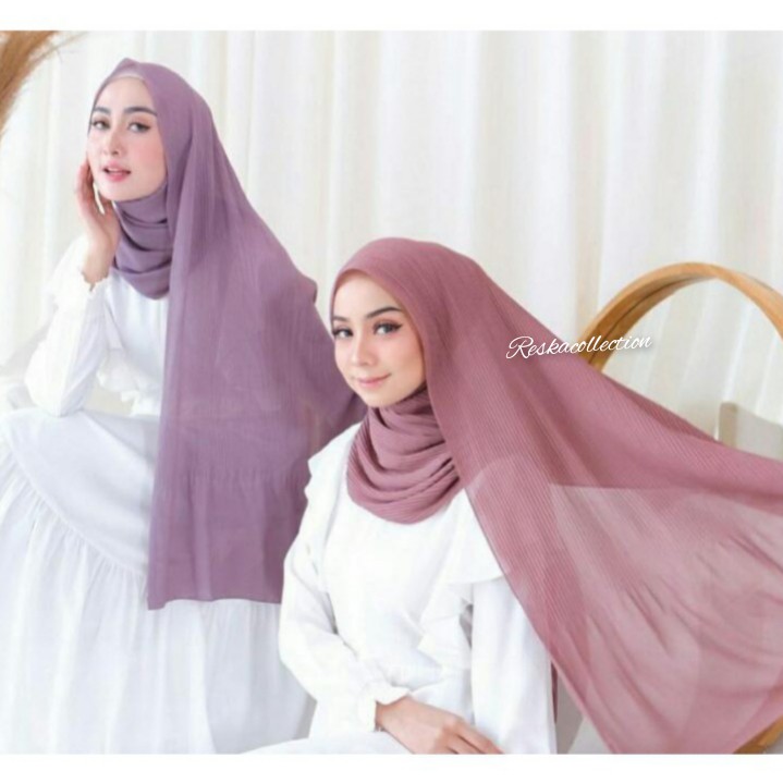 HIJAB PASMINA PLISKET LIDI CERUTY ORI AZARA