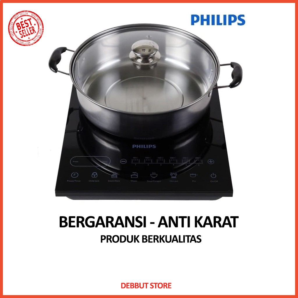 COOKING PHILIPS KOMPOR INDUKSI KOMPOR LISTRIK HD4932 GARANSI RESMI ORIGINAL NEW SERIES COOKER PERALA