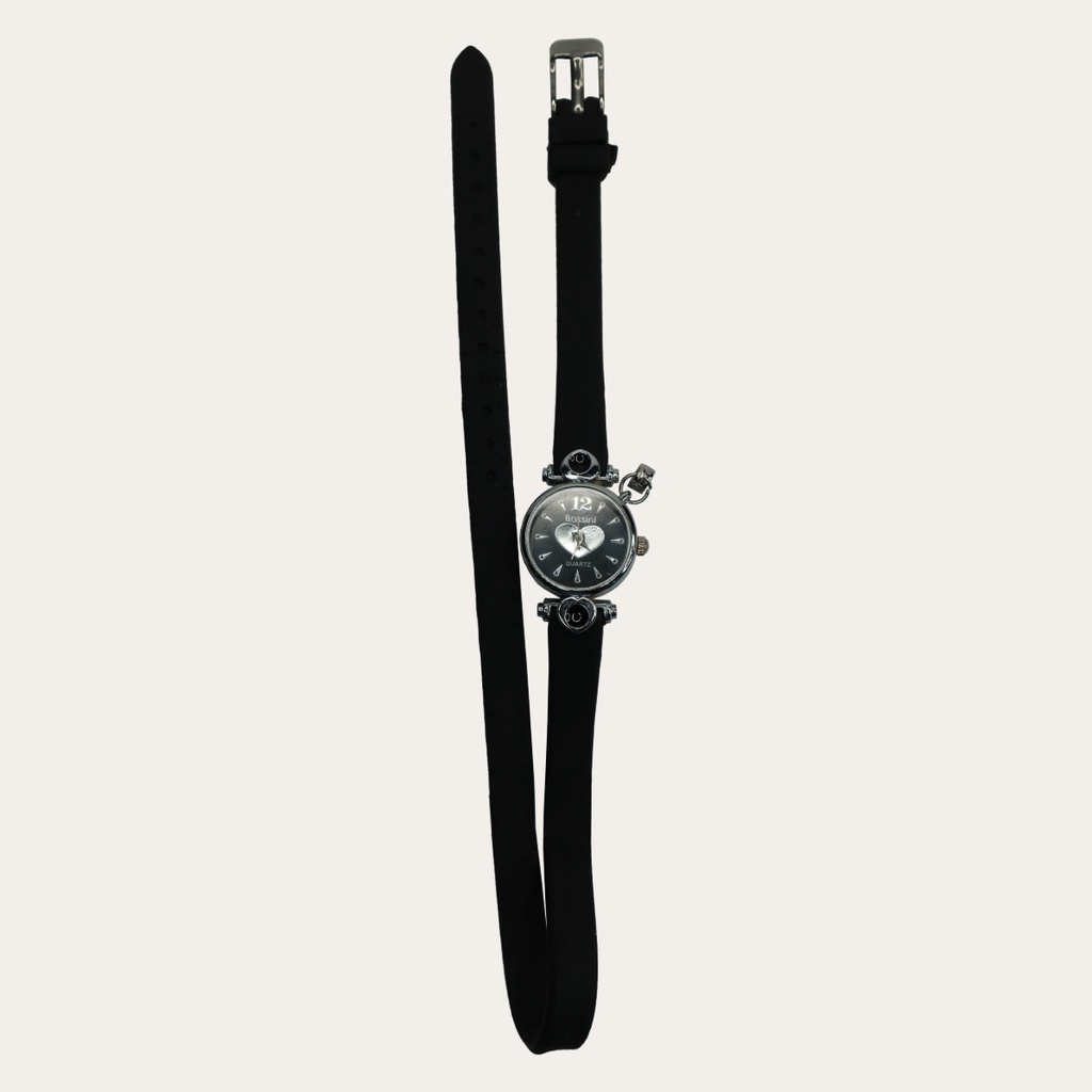 Obral Jam Tangan Murah Fashion Karet Lilit Bossini Heart