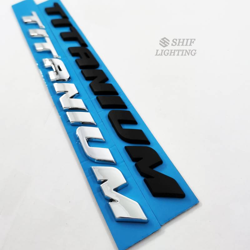 1pc Stiker Emblem Logo Ford Bahan Abs Titanium Untuk Bagasi Belakang Mobil